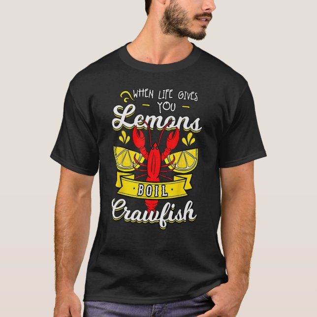 Camiseta Crawfish Arrefece Quando A Vida Te Dá Limões Crayf (Frente)