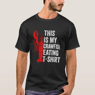 Camiseta Crawfish Boia Esta É A Minha Pescada A Comer Mardi