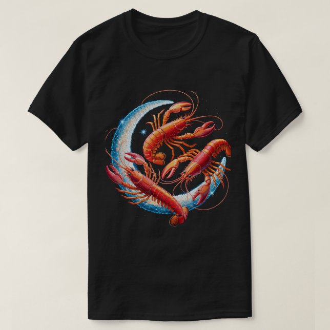 Camiseta Crawfish Boil Red Spiny Lobster Shirt Cajun Seafoo (Frente do Design)
