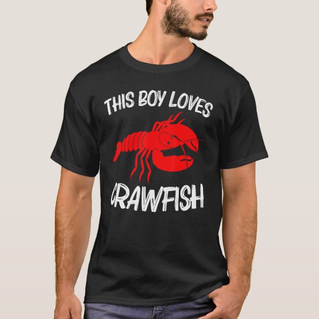 Camiseta Crawfish Boys Kids Crayfish  Crawfish Eating (Frente)