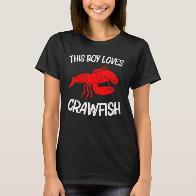 Camiseta Crawfish Boys Kids Crayfish  Crawfish Eating (Frente)