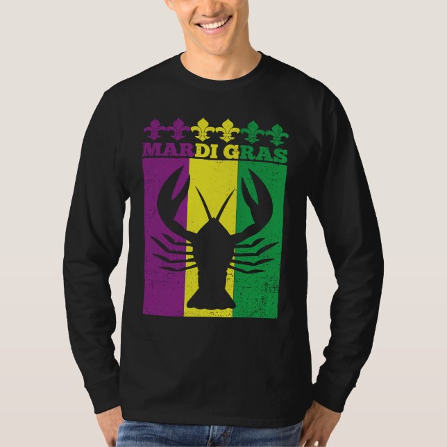Camiseta Crawfish Mardi Gras Retro Mudbug Carnival Parade M (Frente)