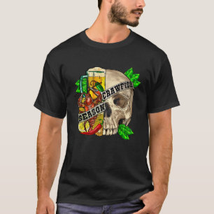 Camiseta Crawfish Season Bee Mardi Gras Crawfish Caj