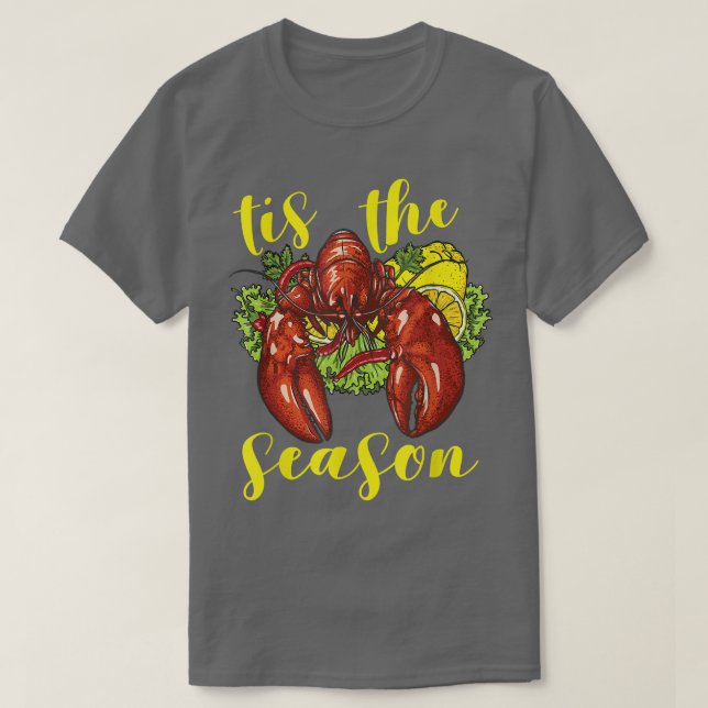 Camiseta Crawfish Season Boil Crayfish Cozinhar Lagosta (Frente do Design)
