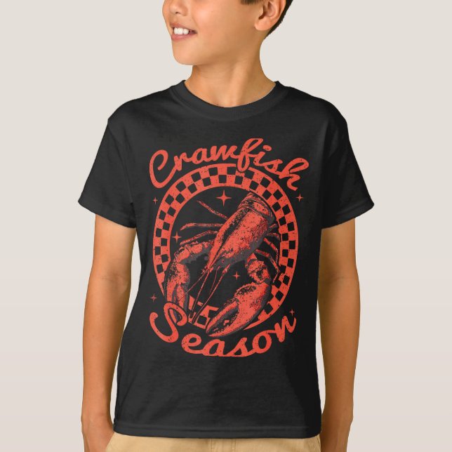 Camiseta Crawfish Season Crawfish Boil Lobster Cajun Men Wo (Frente)