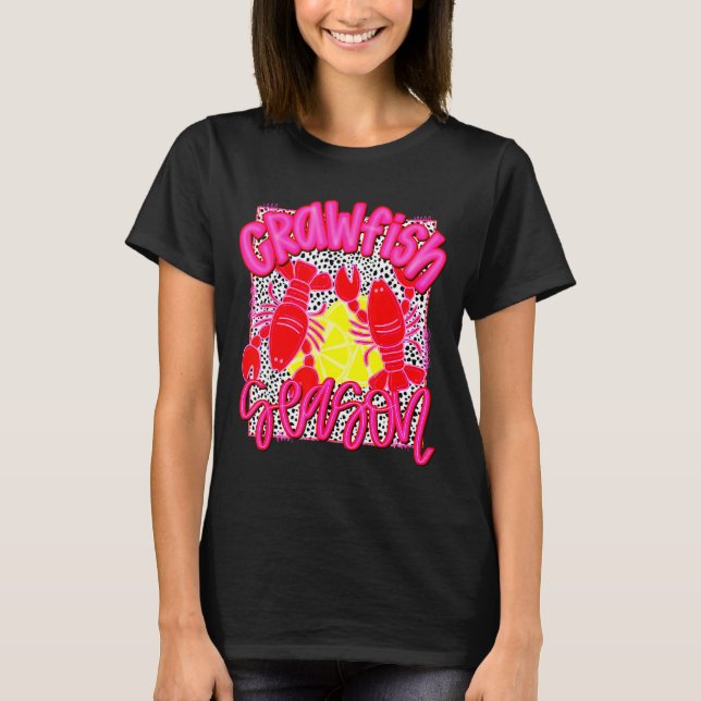 Camiseta Crawfish Season Funny Tee For Men Women Kids  (Frente)