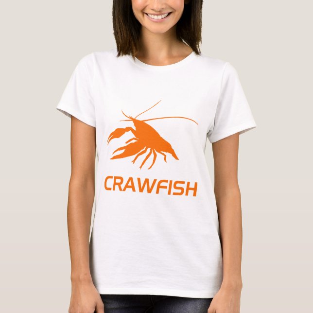 Camiseta crawfish's silhouette (Orange) (Frente)