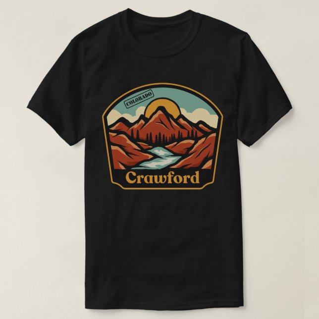 Camiseta Crawford, Colorado (Frente do Design)