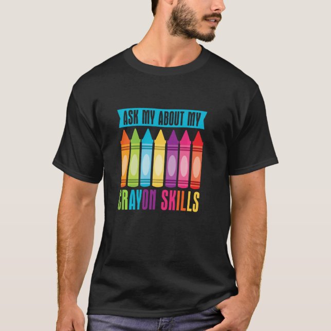 Camiseta Cray Colors Child Art - Crayon (Frente)