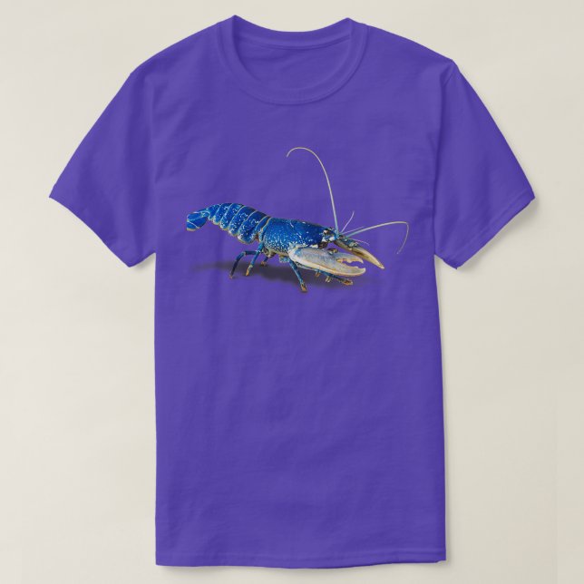 Camiseta Crayfish Azul Para Todos Os Pássaros (Frente do Design)