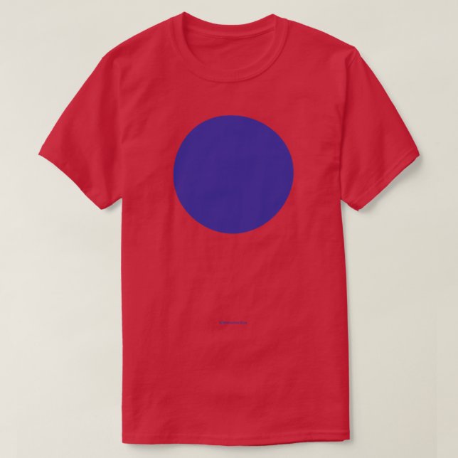 Camiseta Crayola Ultramarine - Circular Azul (Frente do Design)