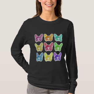 Camiseta Crayon Box Watercolor French Bulldog Francês Franc