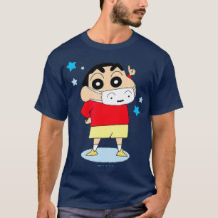 Camiseta Crayon Shin-chan DONT ESQUEÇA DE COLOCAR EM UMA MÁ