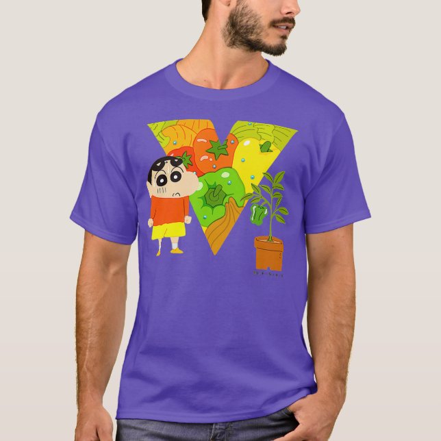 Camiseta Crayon Shin-chan FUN STUDY A to Z (Frente)