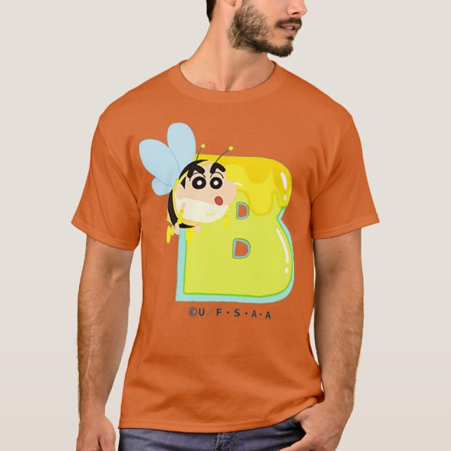Camiseta Crayon Shin-chan FUN STUDY A to Z B one (Frente)