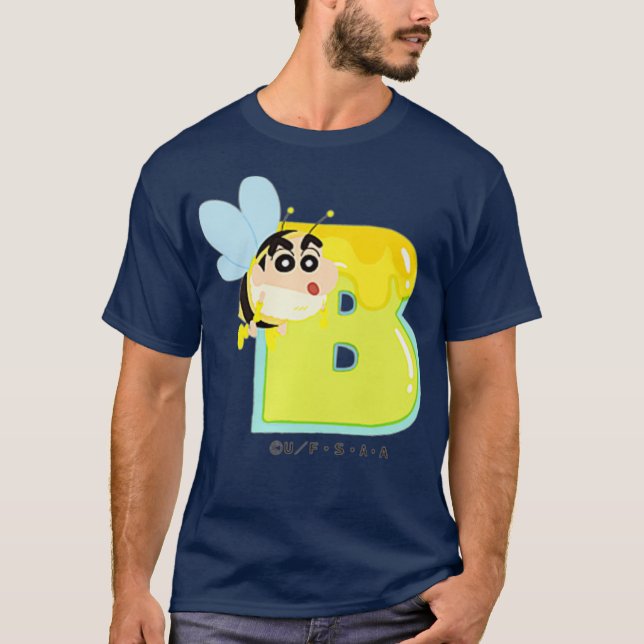 Camiseta Crayon Shin-chan FUN STUDY A to Z B one (Frente)