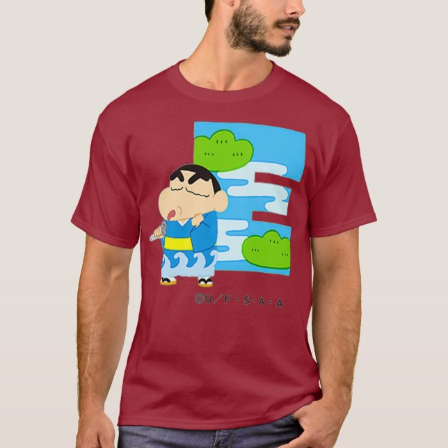 Camiseta Crayon Shin-chan FUN STUDY A to Z E one (Frente)