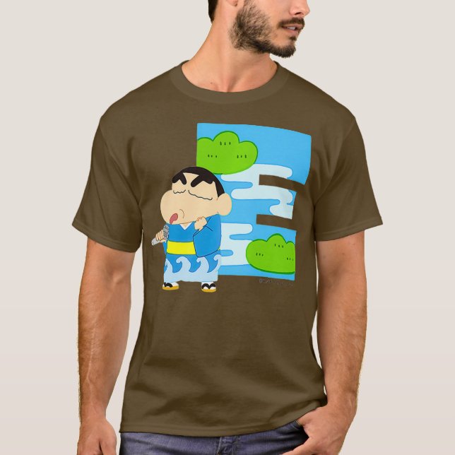 Camiseta Crayon Shin-chan FUN STUDY A to Z E Premium (Frente)