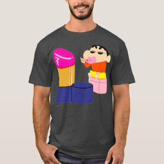 Camiseta Crayon Shin-chan FUN STUDY A to Z L Premium