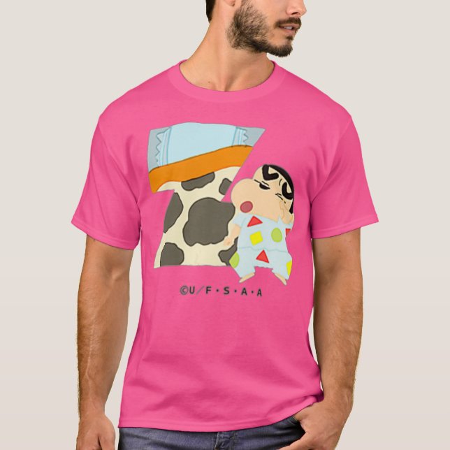 Camiseta Crayon Shin-chan FUN STUDY A to Z one (Frente)