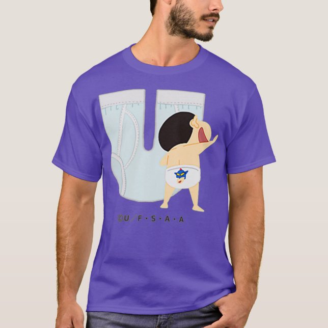 Camiseta Crayon Shin-chan FUN STUDY A to Z U one (Frente)