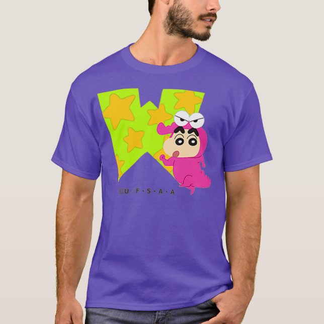 Camiseta Crayon Shin-chan FUN STUDY A to Z W one (Frente)
