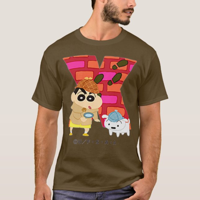 Camiseta Crayon Shin-chan FUN STUDY A to Z X one (Frente)