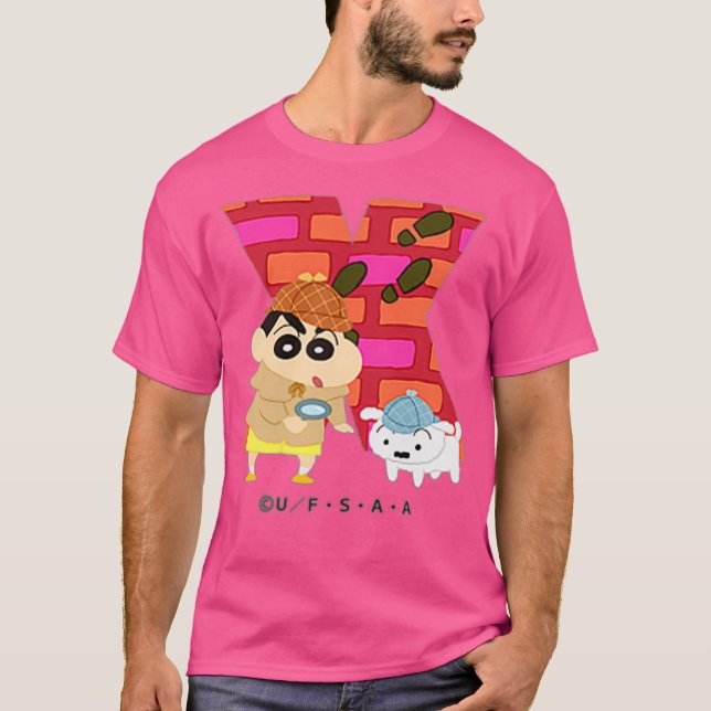Camiseta Crayon Shin-chan FUN STUDY A to Z X one (Frente)