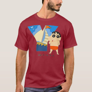 Camiseta Crayon Shin-chan FUN STUDY A to Z Y one