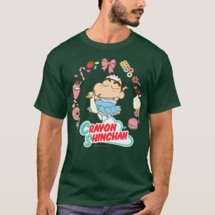 Camiseta Crayon Shin-chan Shin-chan e Swan Dessert Time