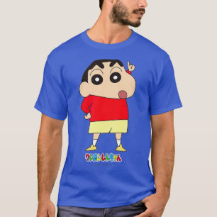 Camiseta Crayon Shin-chan Shin-chan é uma pessoa popular