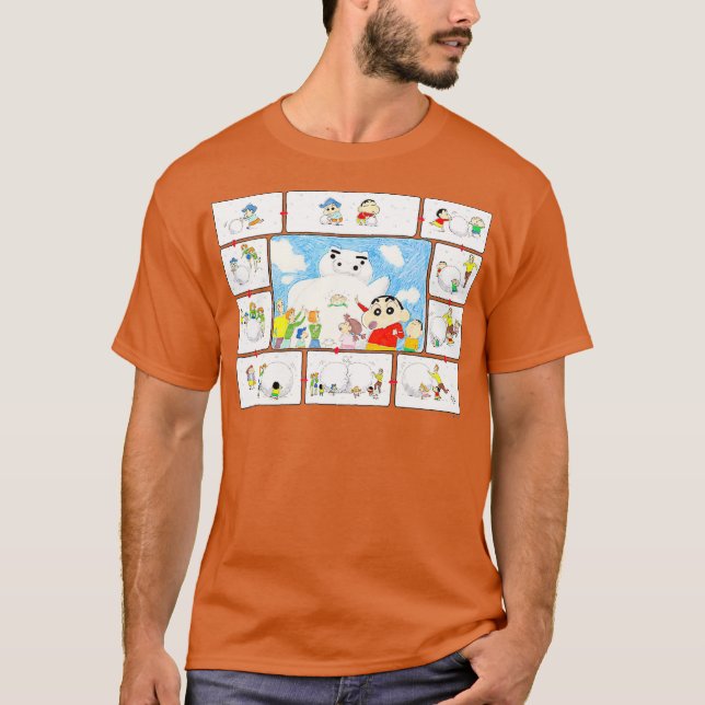 Camiseta Crayon Shin-chan Snowman (Frente)