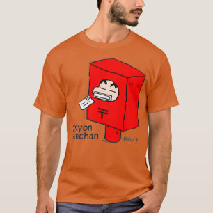 Camiseta Crayon Shin-chan Transforma em um ponto posto