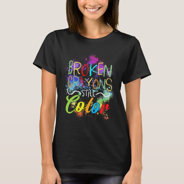 Camiseta Crayons ainda tem problemas de saúde mental com au (Frente)