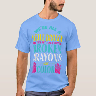 Camiseta Crayons Partidos - Defensor da Consciência da Saúd