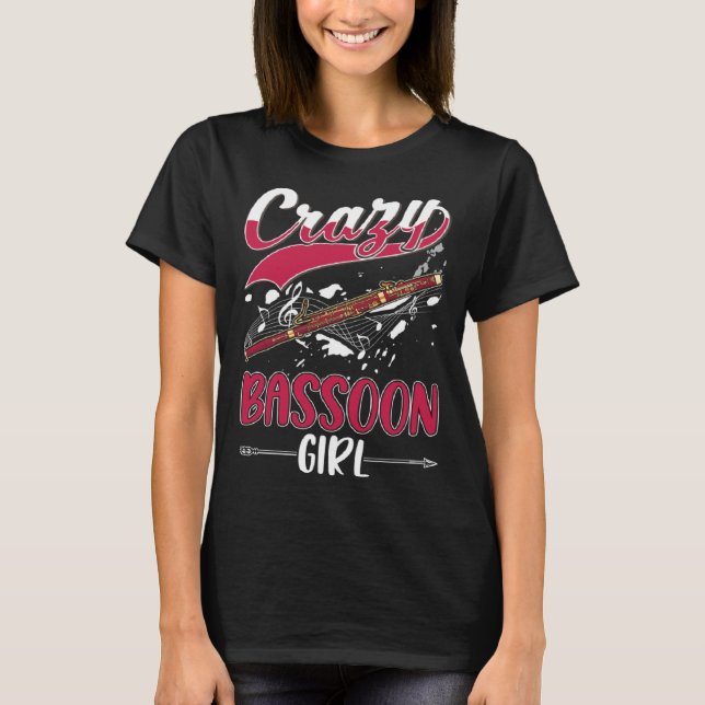 Camiseta Crazy Bassoon Girl (Frente)