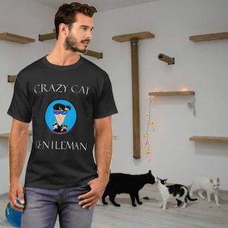 Camiseta crazy cat gentleman