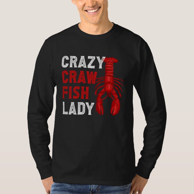 Camiseta Crazy Crawfish Lady Crayfish (Frente)