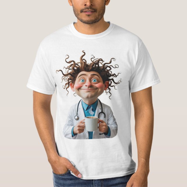 Camiseta Crazy Doctor Coffee Lover Tee (Frente)