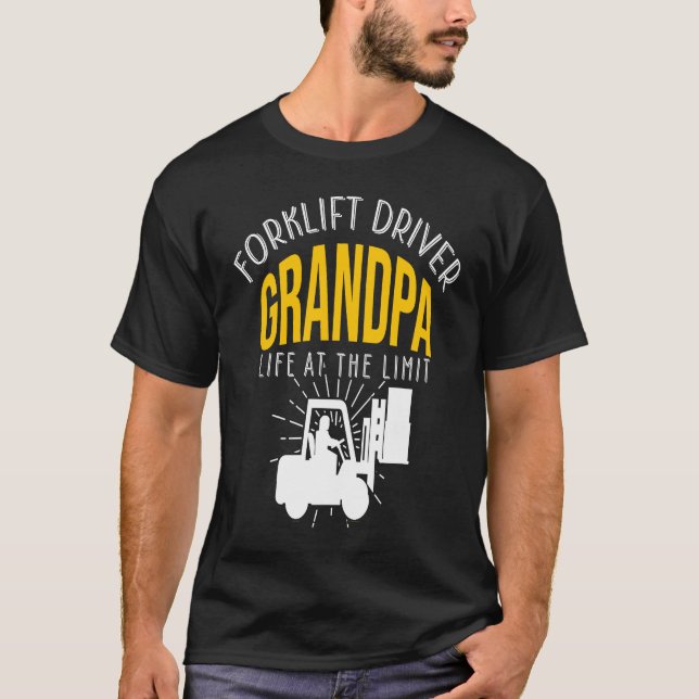 Camiseta Crazy Forklift Driver Grandpa Accessories (Frente)