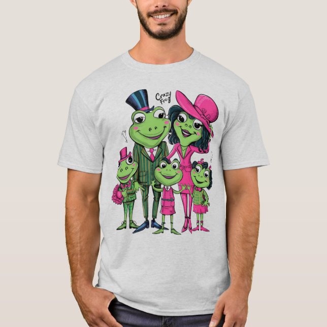 Camiseta crazy frog familyt-shirt (Frente)