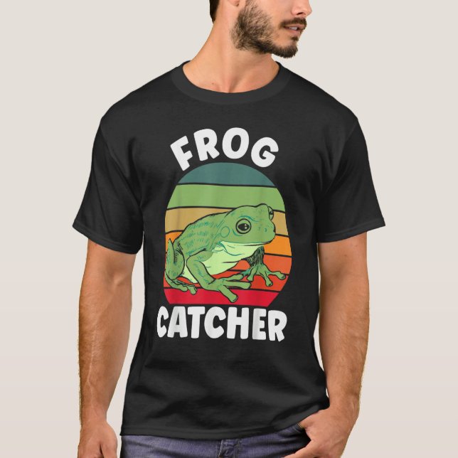 Camiseta Crazy Frog  Frog Whisperer Frog Catcher (Frente)