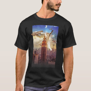 Camiseta Crazy Kitty Kong, Gato Engraçado e Fofo p