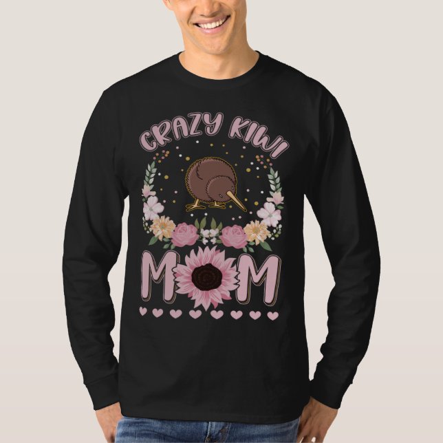 Camiseta Crazy Kiwi Mom Kiwi Bird Girl (Frente)