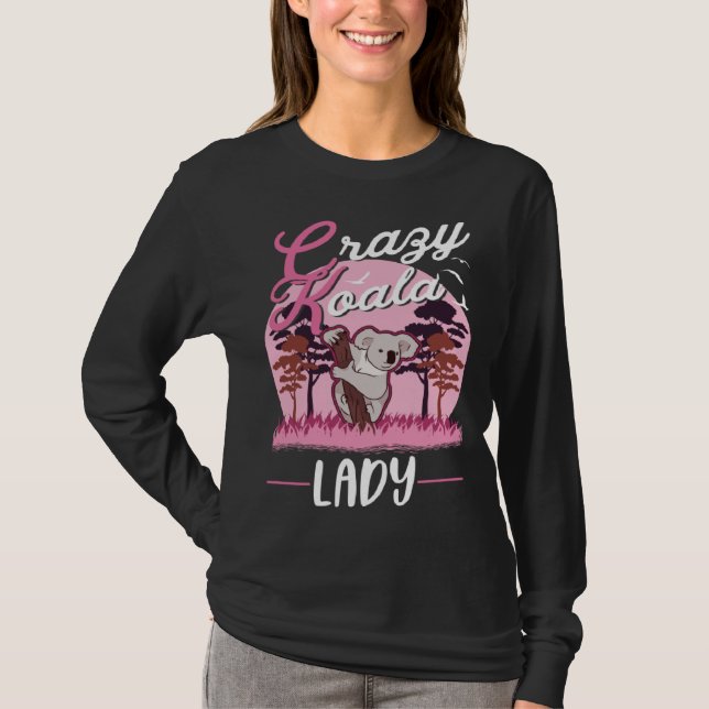 Camiseta Crazy Koala lady Koala Girl (Frente)