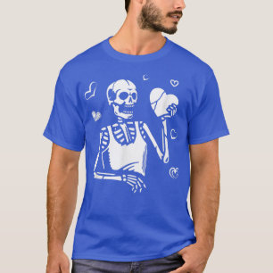 Camiseta Crazy Love Hurt Broken Heart Pain Skeleton Bloody 