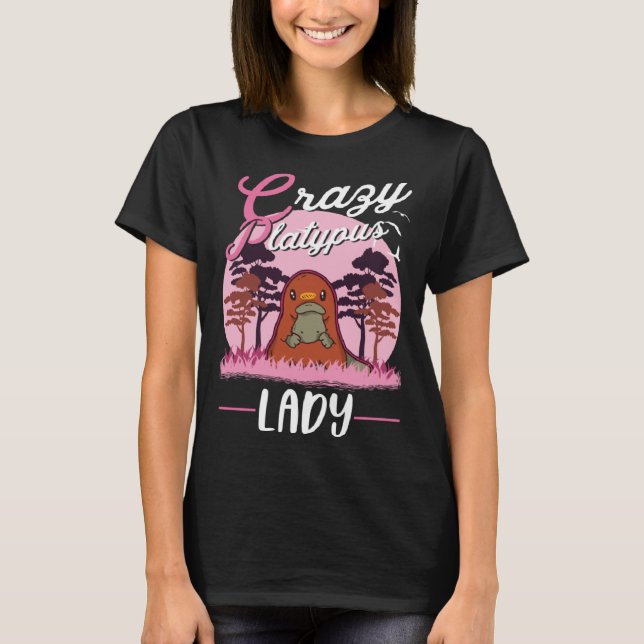 Camiseta Crazy Platypus lady Platypus Girl (Frente)
