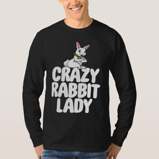 Camiseta Crazy Rabbit Lady  Women Crazy Bunny Lady (Frente)