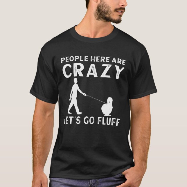 Camiseta Crazy Silkie Chicken  Farmer Farm Chinese Silk Chi (Frente)
