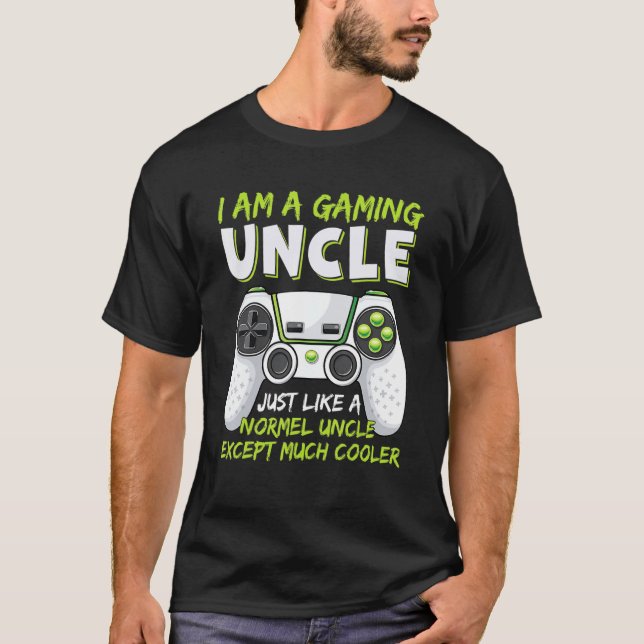 Camiseta Crazy Uncle Funny Uncle Gaming Video Game Uncle (Frente)
